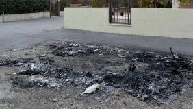 <strong>IL ROGO.</strong> Le tracce dell’incendio che hanno distrutto l’Audi S8