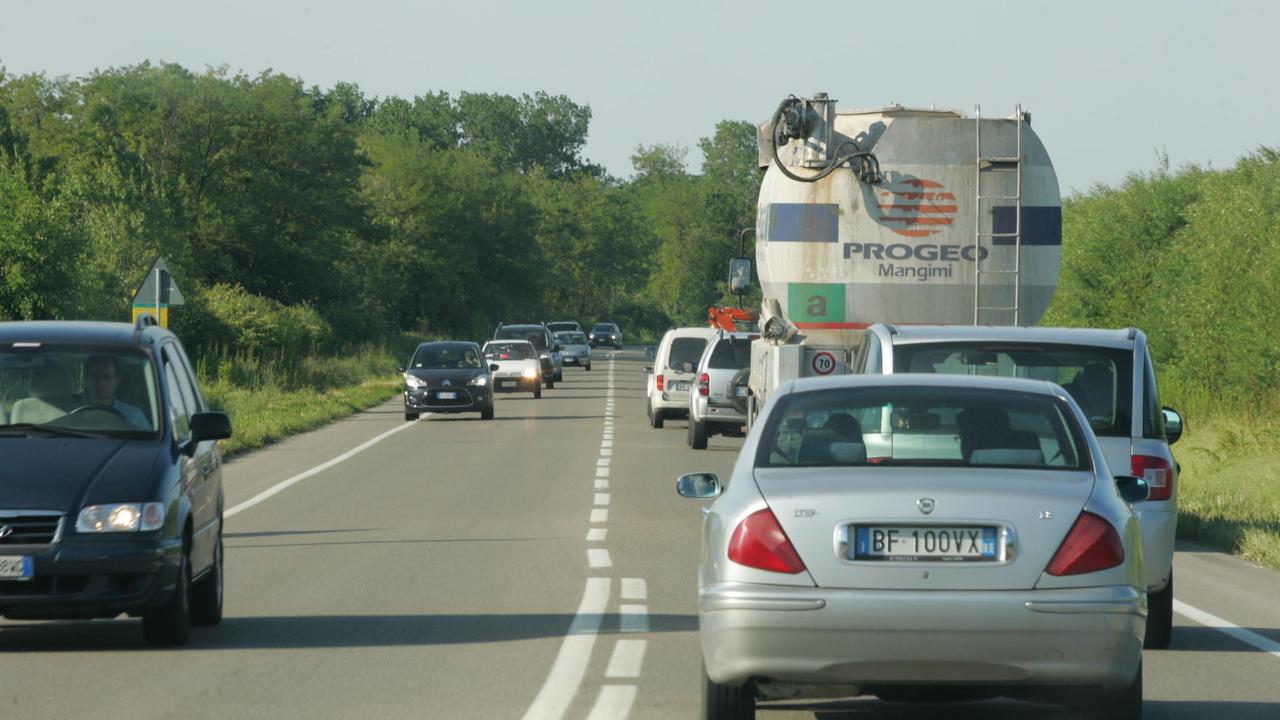 Traffico sulla 114 tangenziale sud di Reggio Emilia