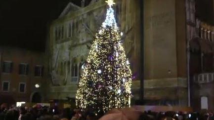 Albero acceso fra canti, luci e l'affetto del pubblico