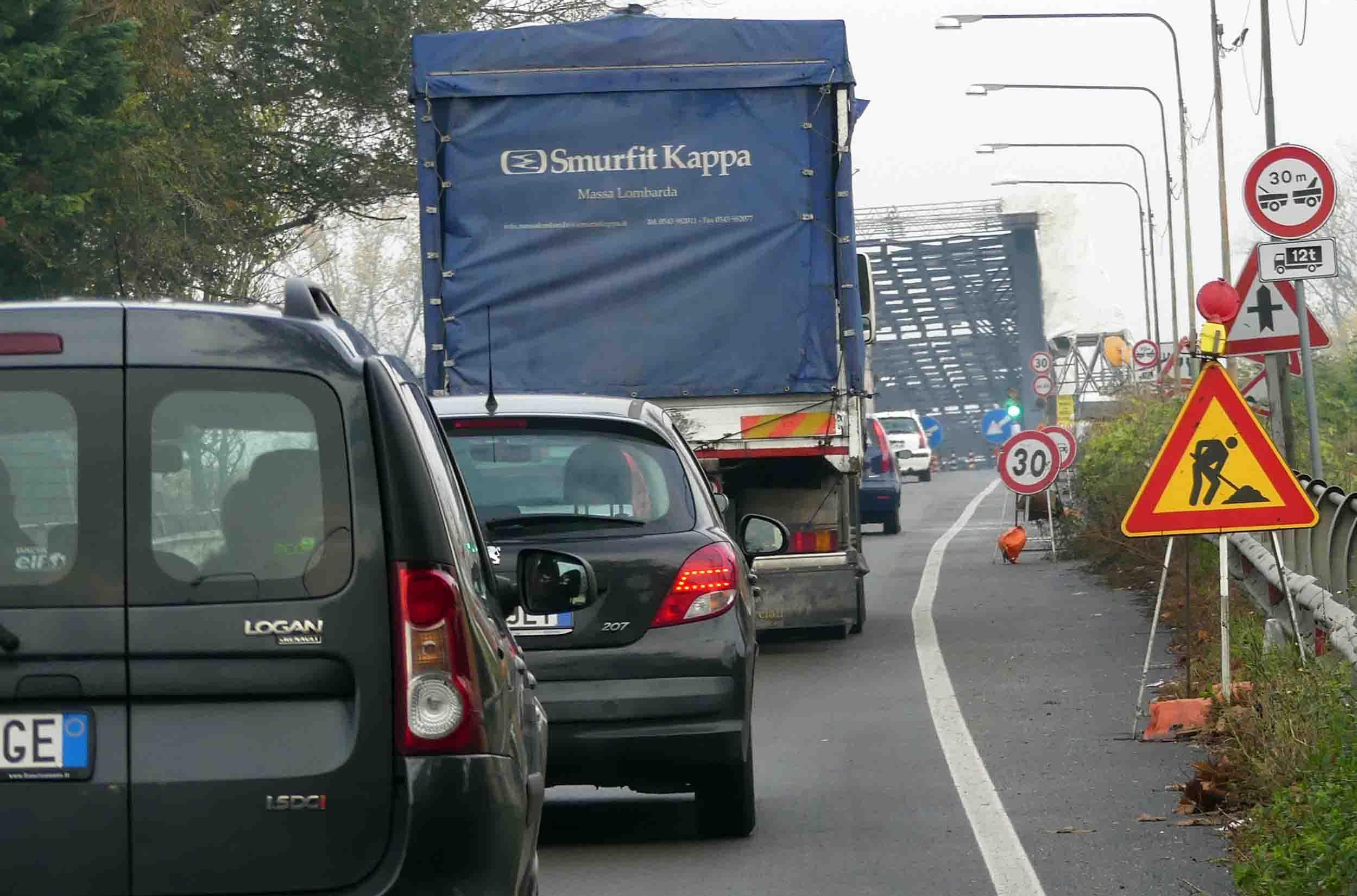 Ponte sul Po, doppio senso di marcia mercoledì 28