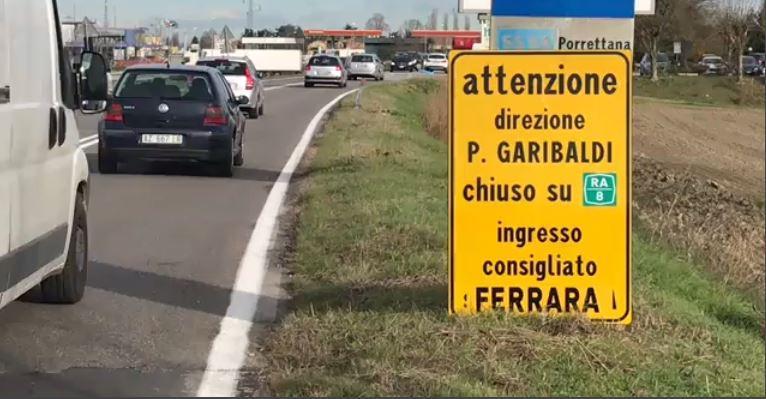Lavori sulla Ferrara-mare, traffico in tilt