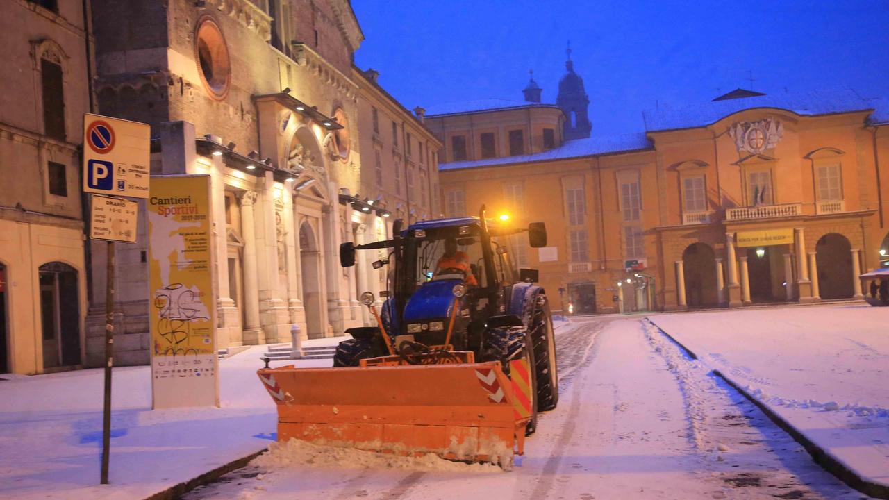 Reggio Emilia, allerta neve e gelo fino a lunedì mattina