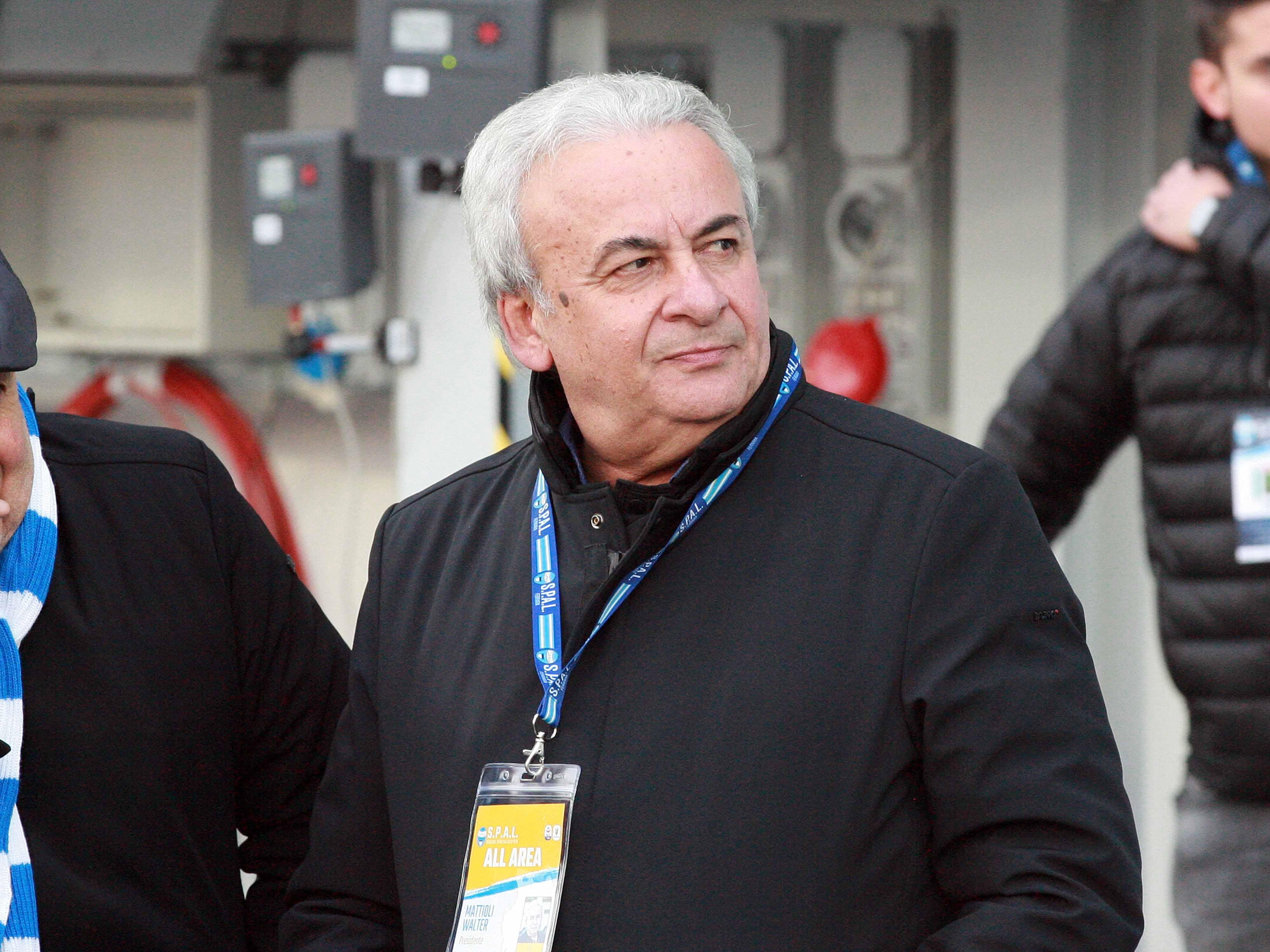 Il presidente spallino Walter Mattioli