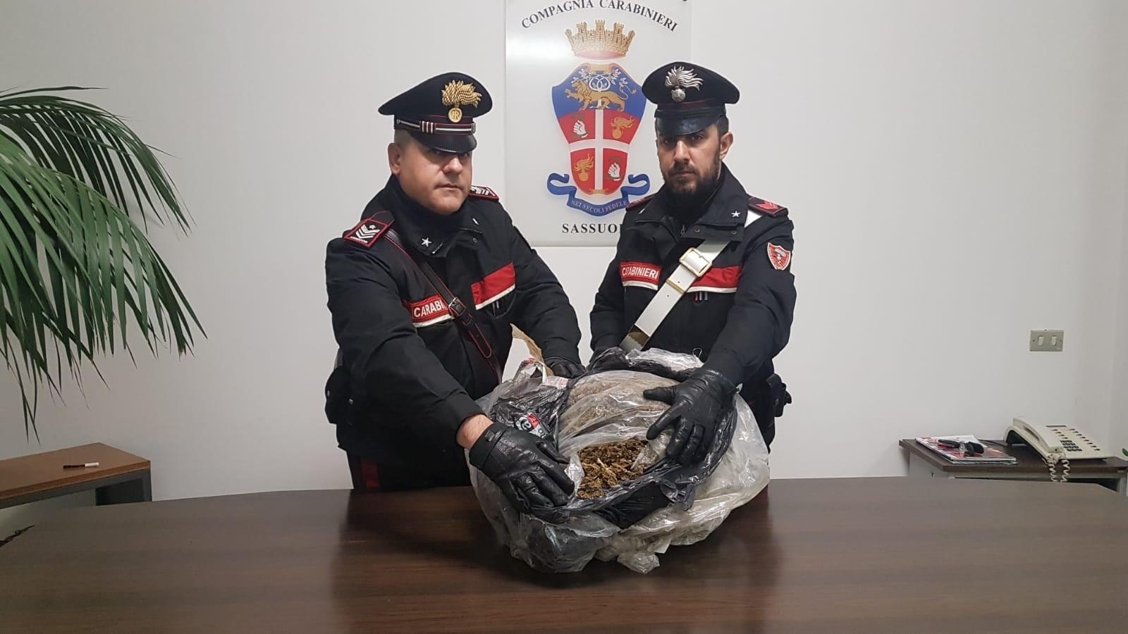 Fiorano. I carabinieri trovano 8 chili di marijuana