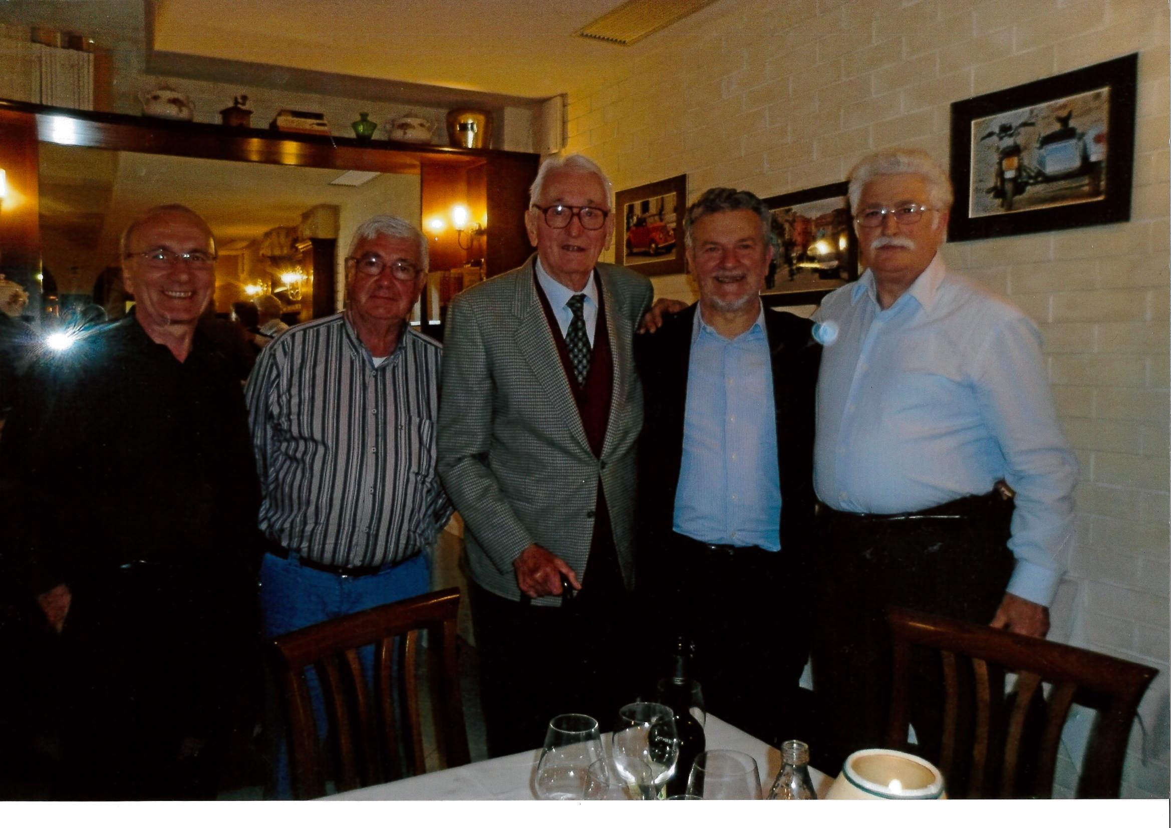 Da sinistra Franco Bigarelli,  Giovanni Gibertini, il prof Gianni Lusenti,  Ivan Malavasi e Giovanni Zanichelli