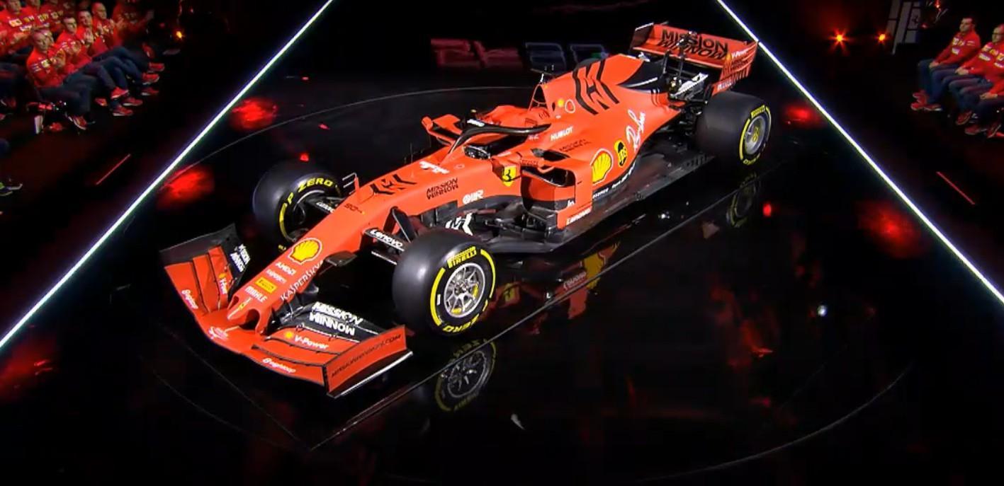#EssereFerrari Ecco la nuova Ferrari SF90 ed è di colore rosso... arancione. Vettel: "Obiettivo: vincere il titolo"