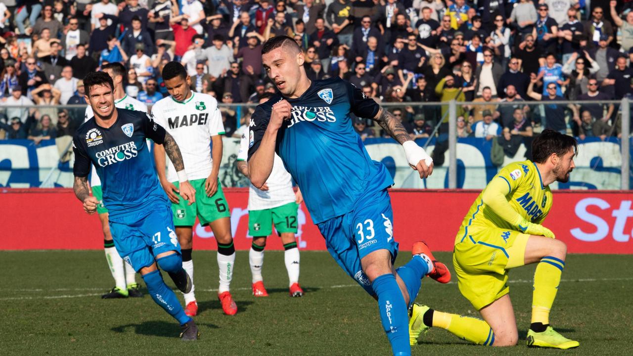Sassuolo irriconoscibile e travolto a Empoli 3-0