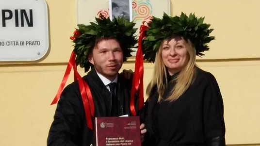 Lorenzo Chiaramonti insieme alla madre Daniela Lombardi
