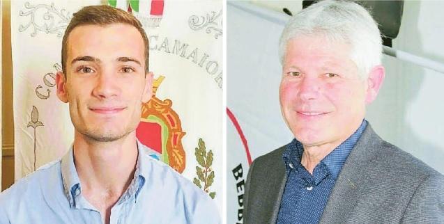 A sinistra l'ex consigliere Niccolò Da Prato, a destra il candidato sindaco Francesco Ceragioli