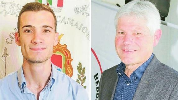 A sinistra l'ex consigliere Niccolò Da Prato, a destra il candidato sindaco Francesco Ceragioli