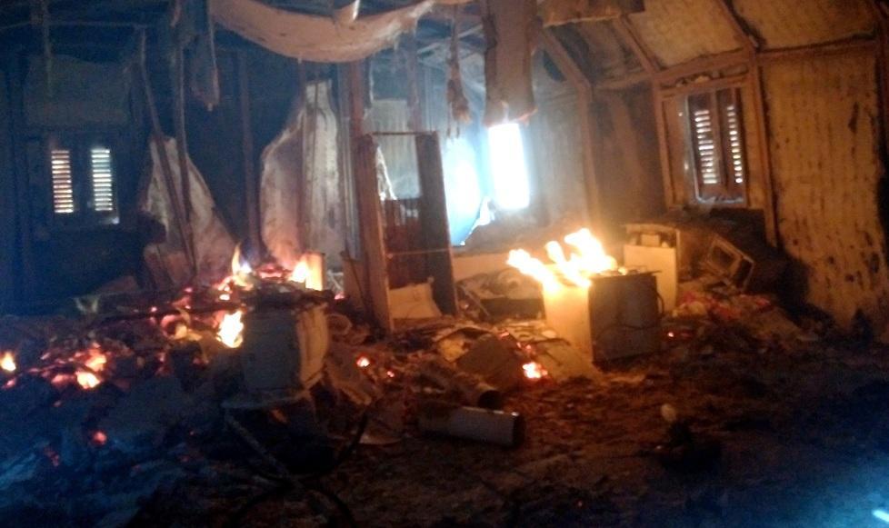 Incendio nella cava «È stato un rogo doloso ma non mi fermerò» 