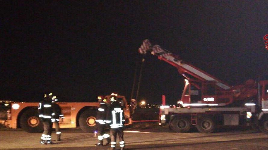 L'intervento dei vigili del fuoco al Galilei
