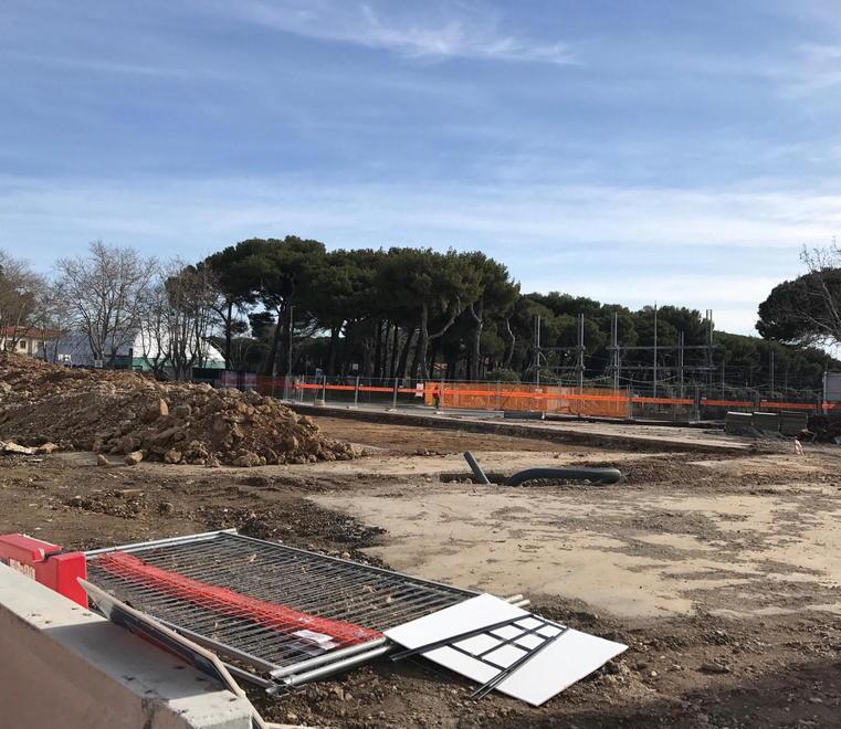 Il cantiere in piazza della Repubblica