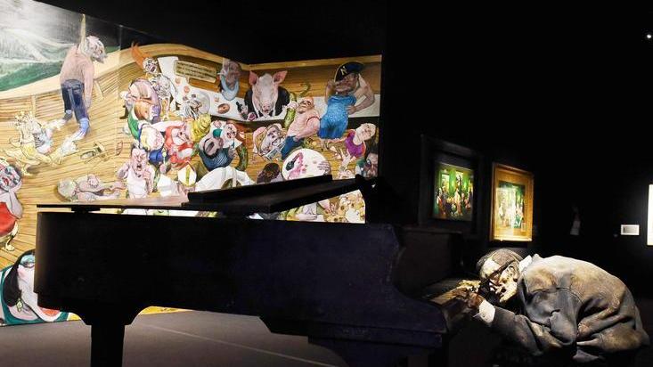 Una delle opere del Museo della Follia (Foto Sernacchioli)