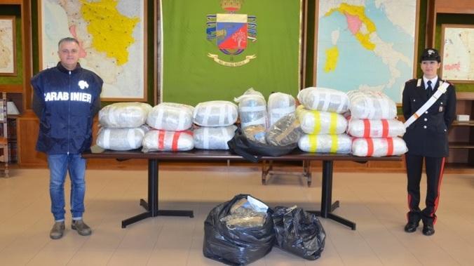 Il nascondiglio della droga in un capannone a San Giuliano 
