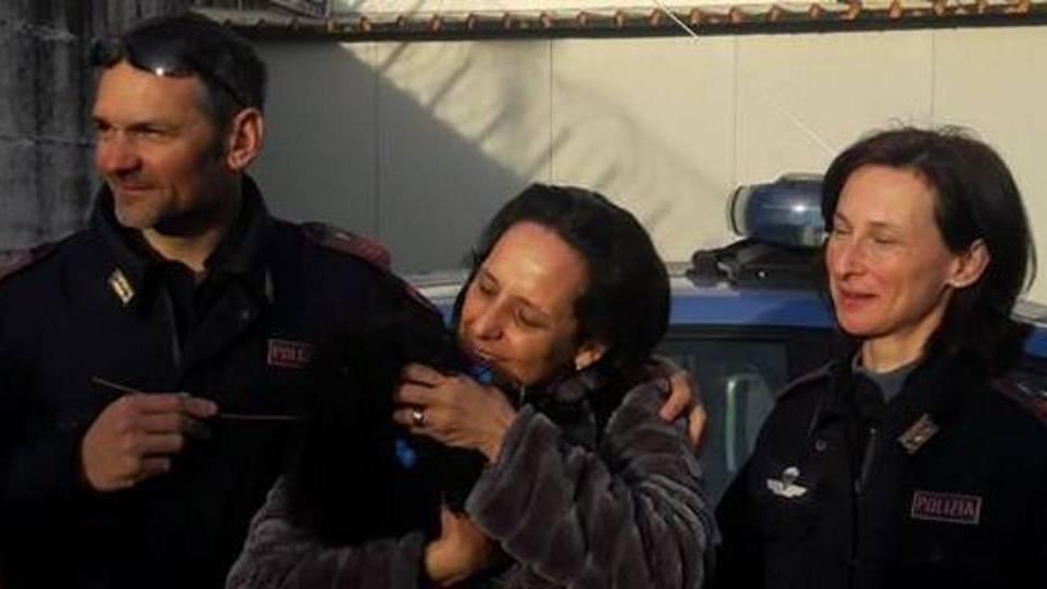 Barboncino ritrovato dagli agenti di polizia