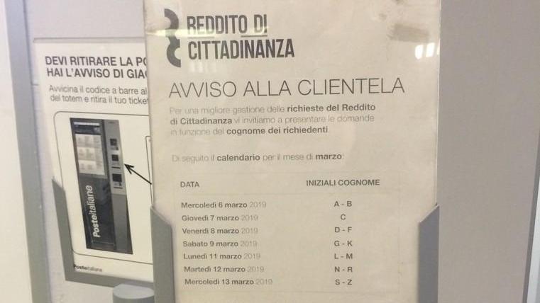 Reddito di cittadinanza dal 6 marzo Poste vara il calendario per lettera
