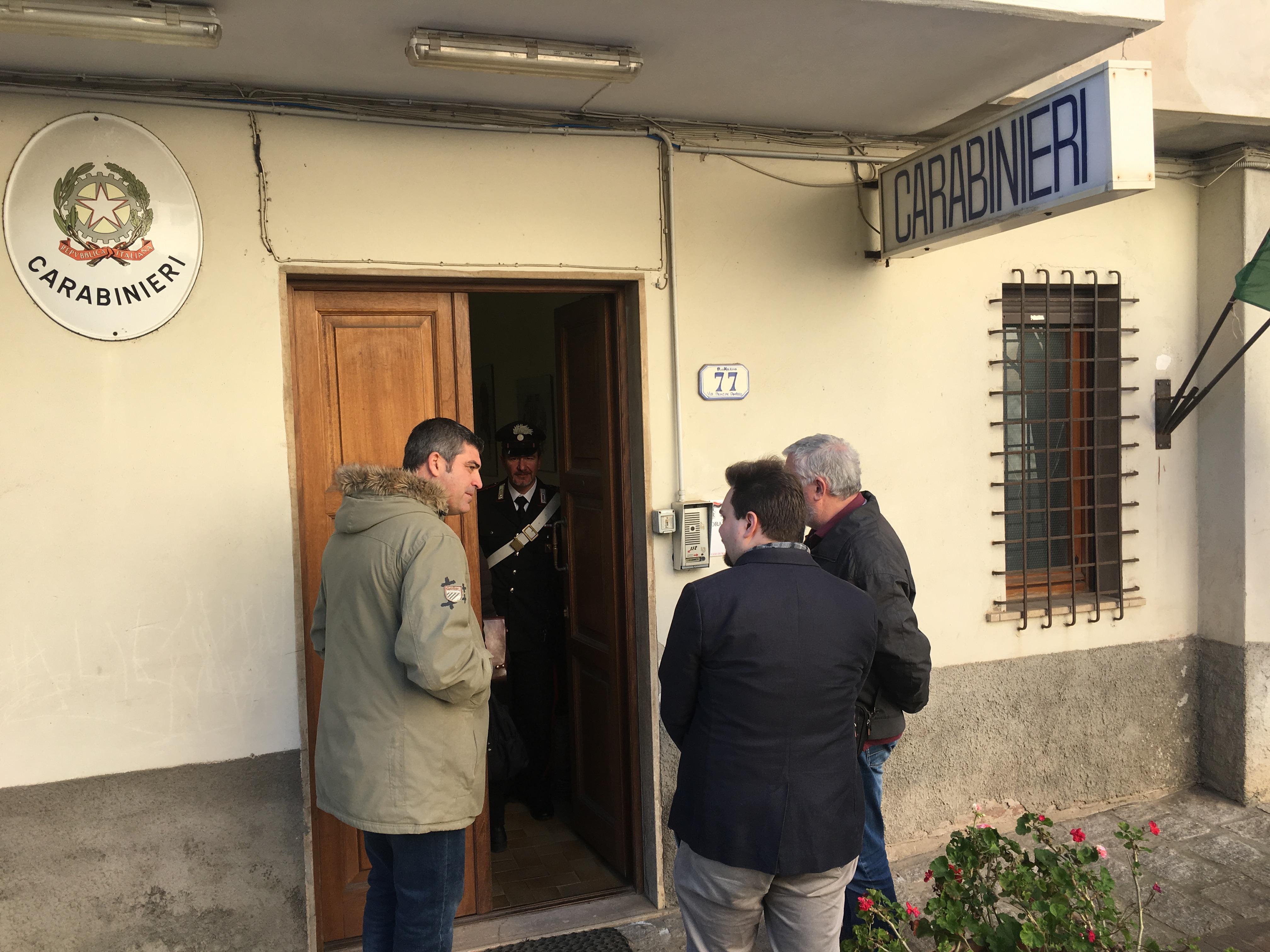 L'ufficiale giudiziario in caserma lo scorso 29 gennaio