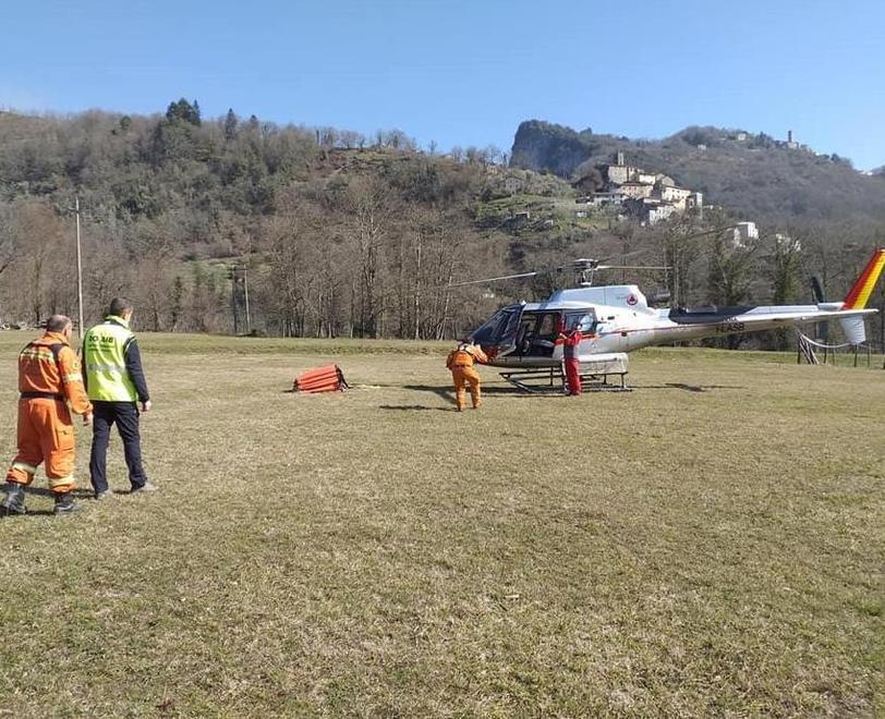 Incendio spento con molta fatica