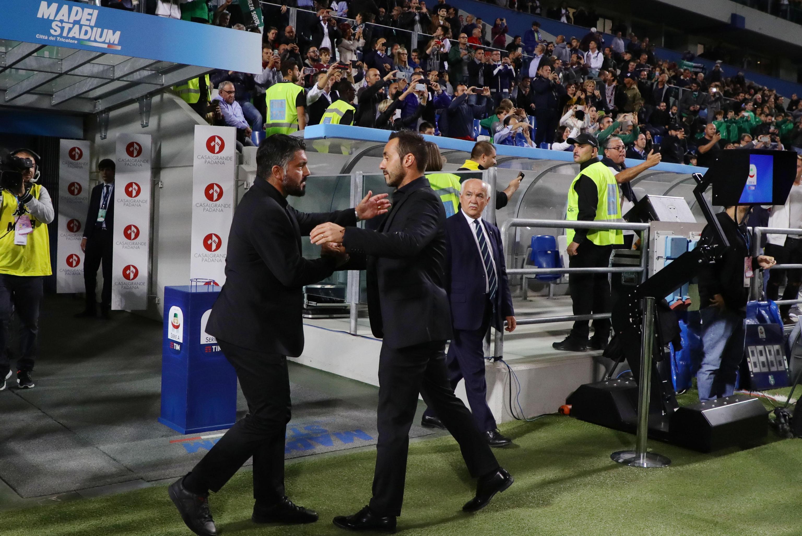 Il Sassuolo al cospetto del Diavolo De Zerbi: «Voglio un gran match» 