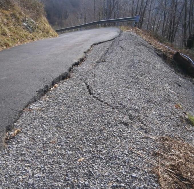 Sarà risistemata dopo la frana la via comunale per Bucino 
