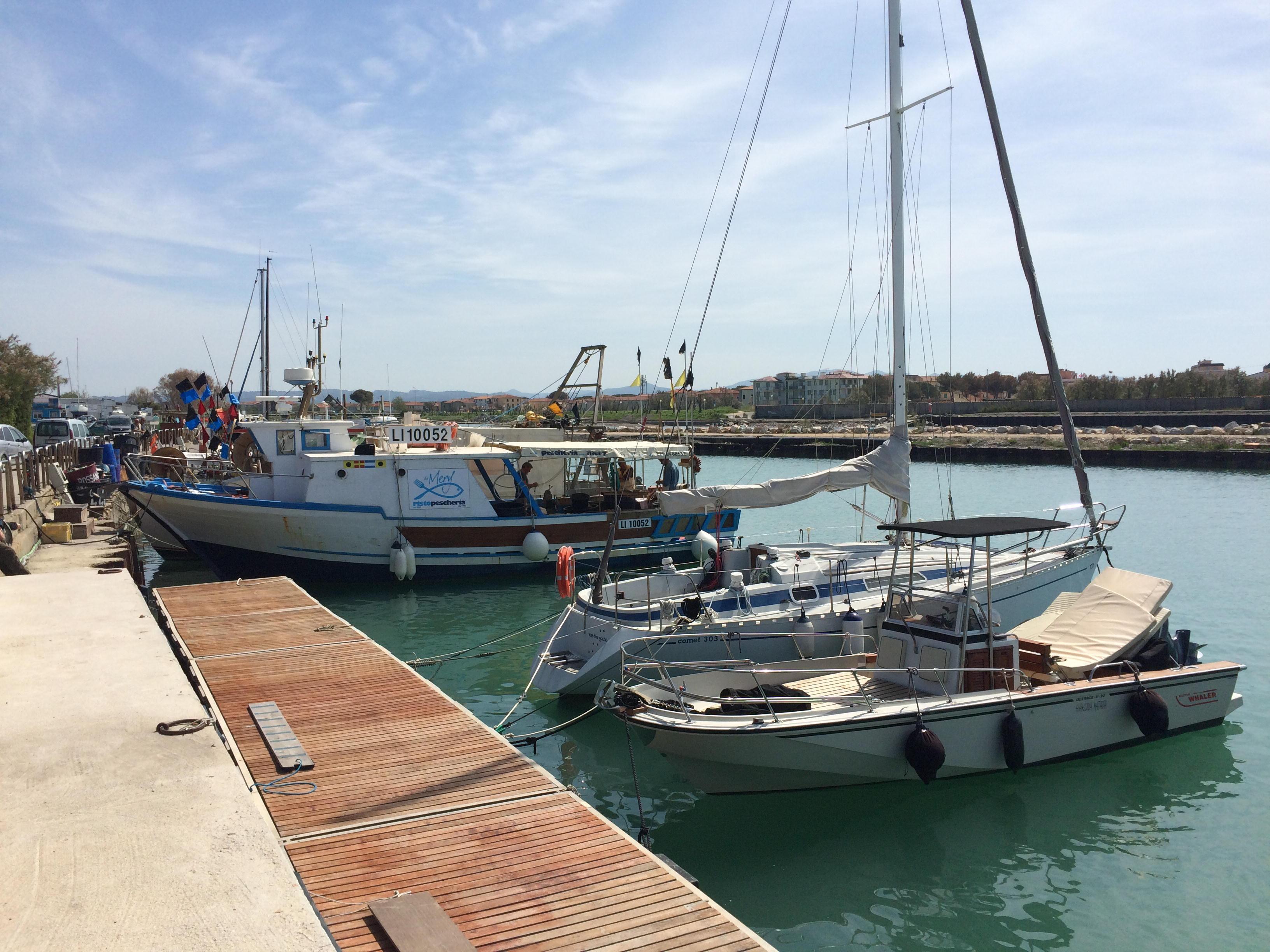 Il porto di Cecina oggi