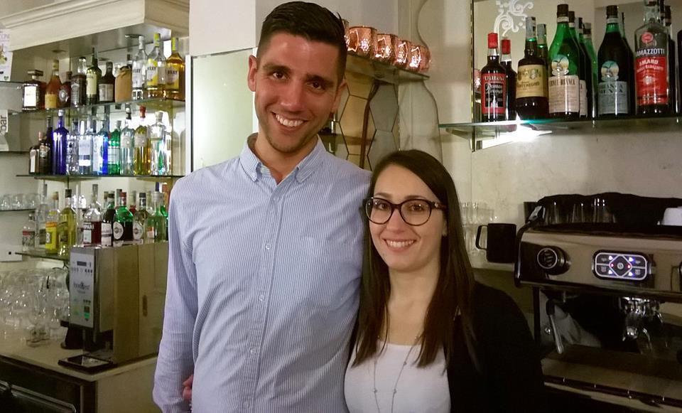 Andrea Cavallini e Antonella Nirta, i nuovi gestori del bar Girasole