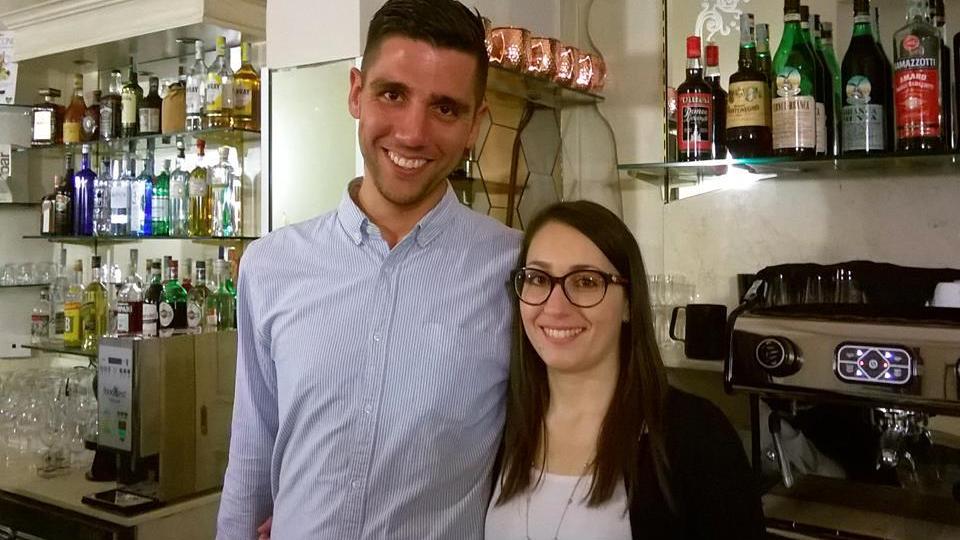 Andrea Cavallini e Antonella Nirta, i nuovi gestori del bar Girasole
