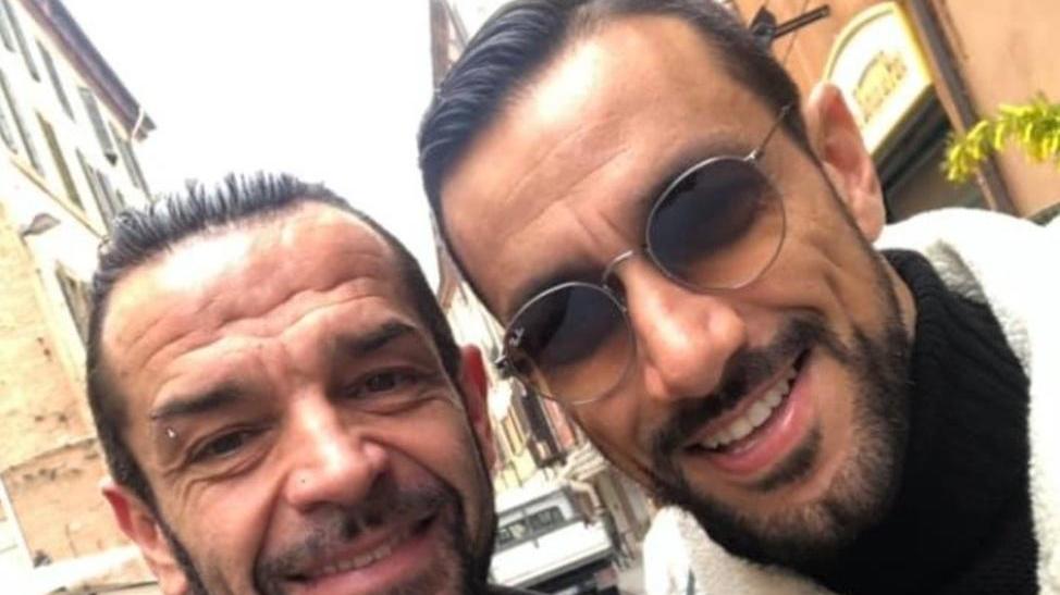 Quagliarella ieri a Ferrara Un lunedì da turista