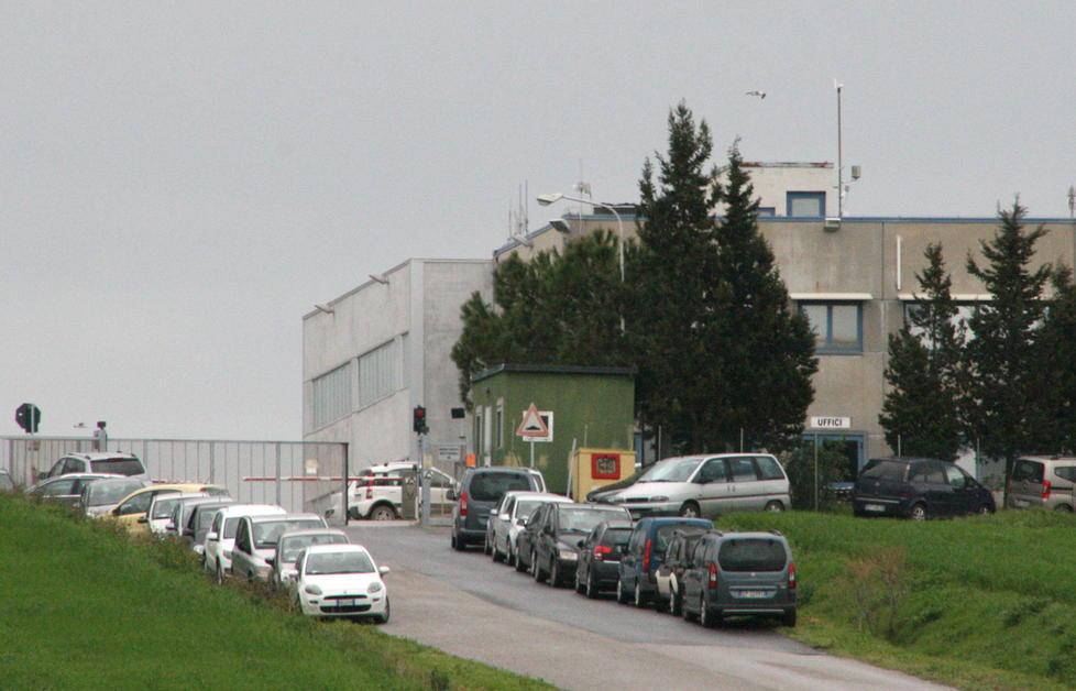 L'ingresso della discarica