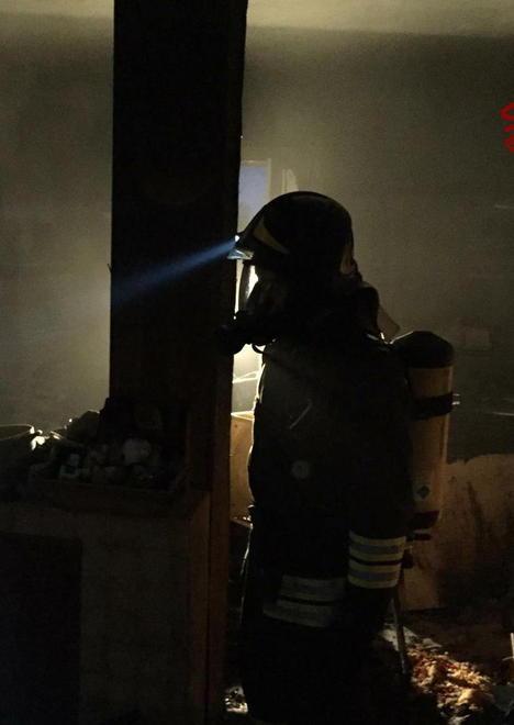 Incendio in una casa Medicata una donna