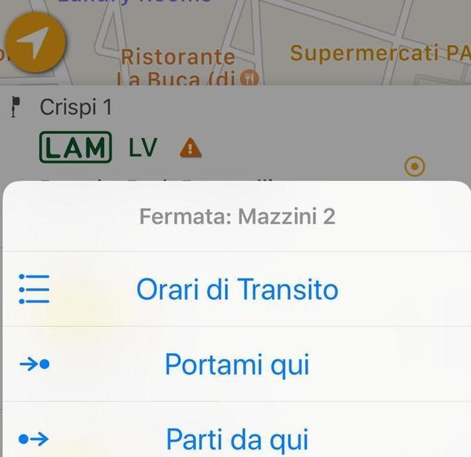 Su Teseo il calcolo del percorso dalla fermata e il servizio avvisi