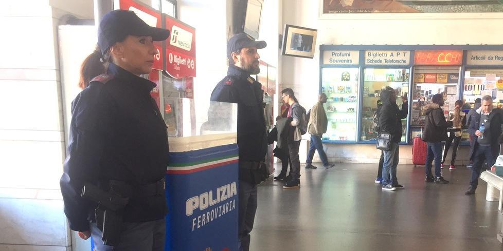 Ecco la postazione della Polfer