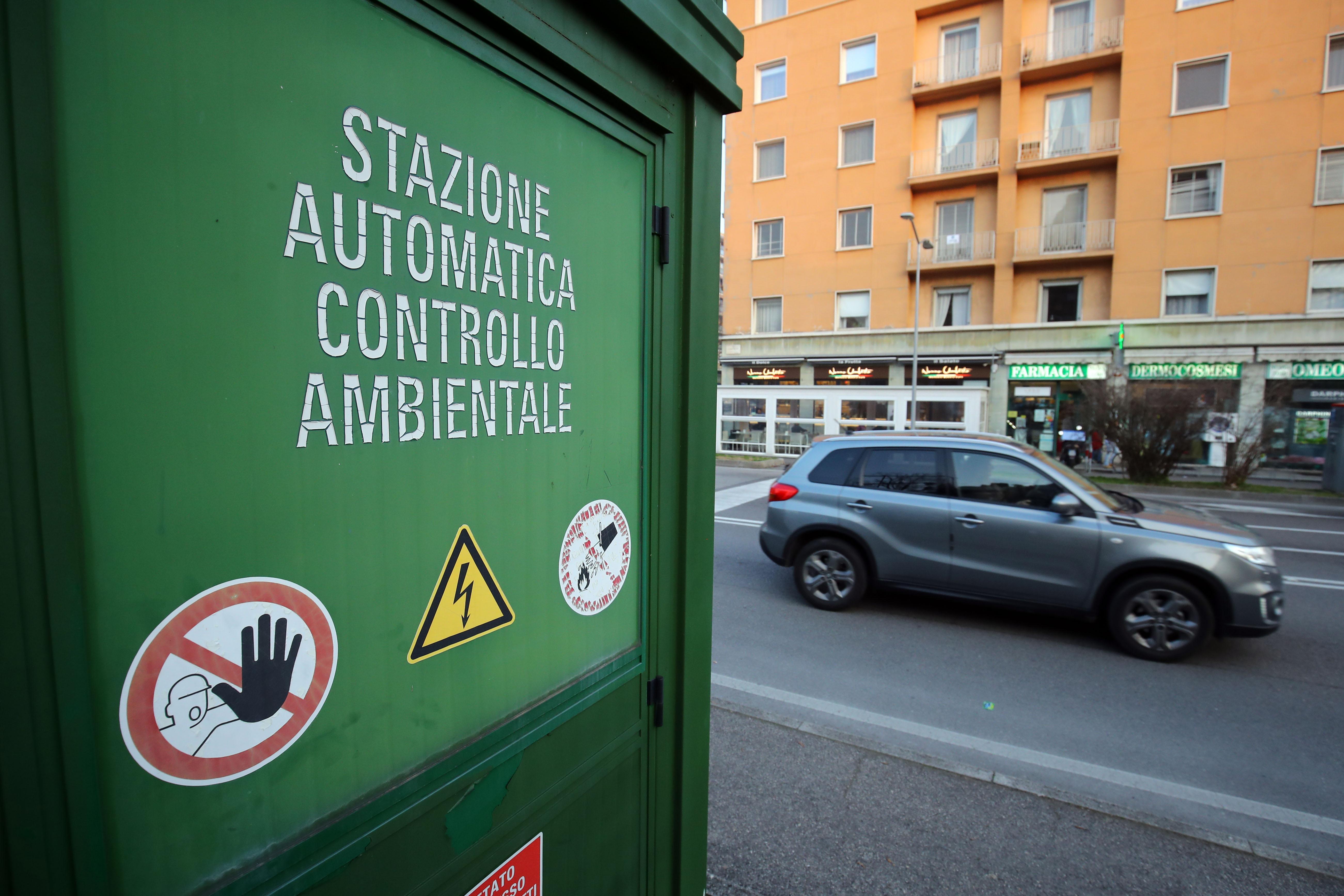 La centralina di rilevamento di Arpae in corso Isonzo