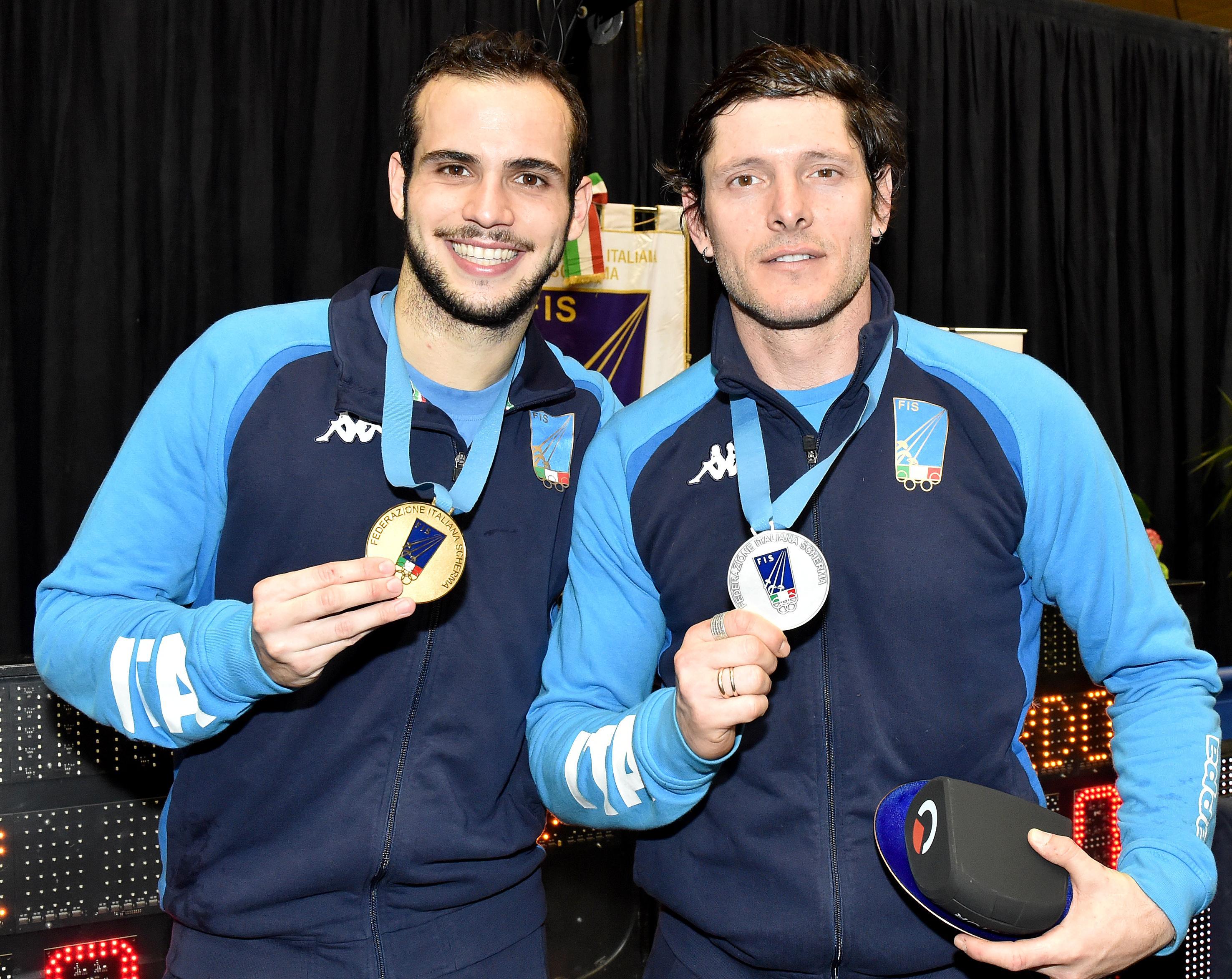 Luca Curatoli con Aldo Montano