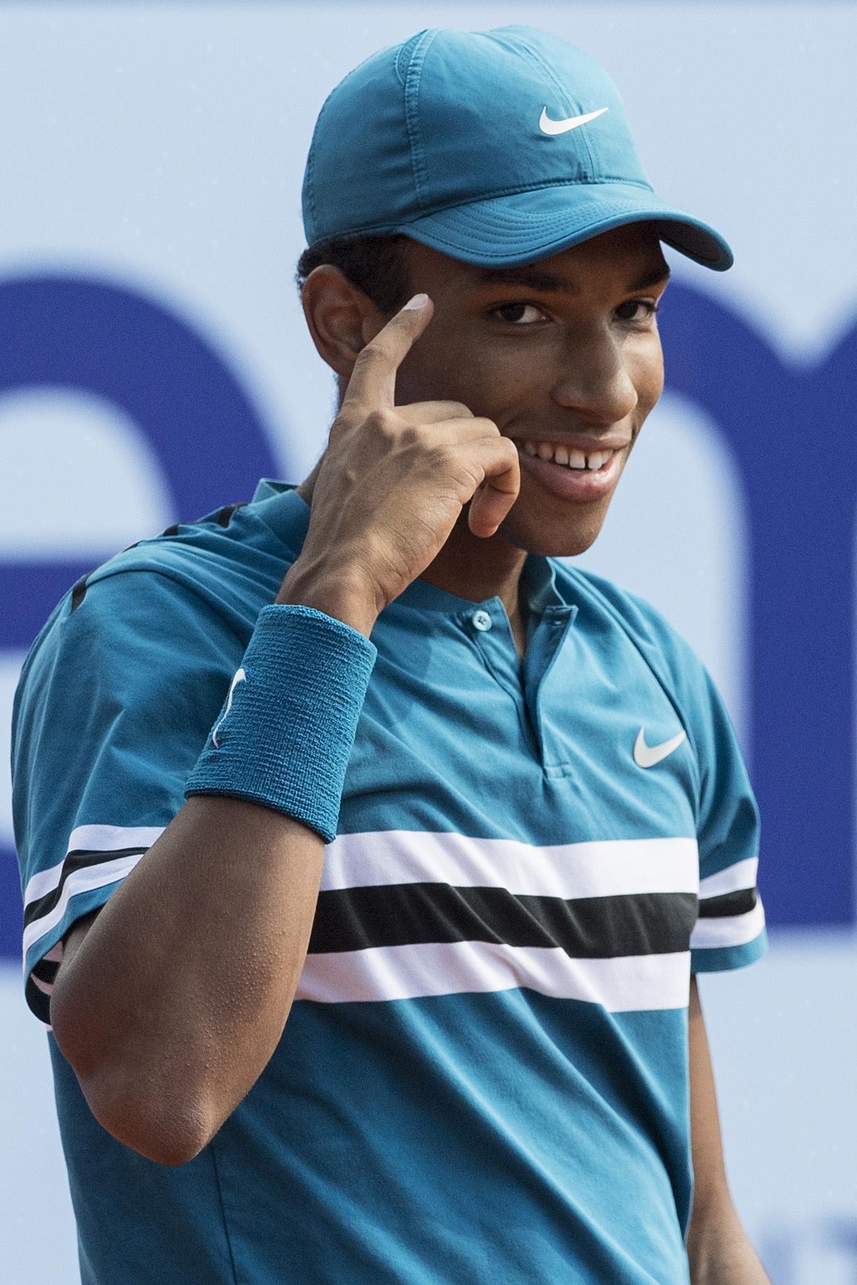 Félix al torneo di Gstaad (Svizzera) nel luglio 2018