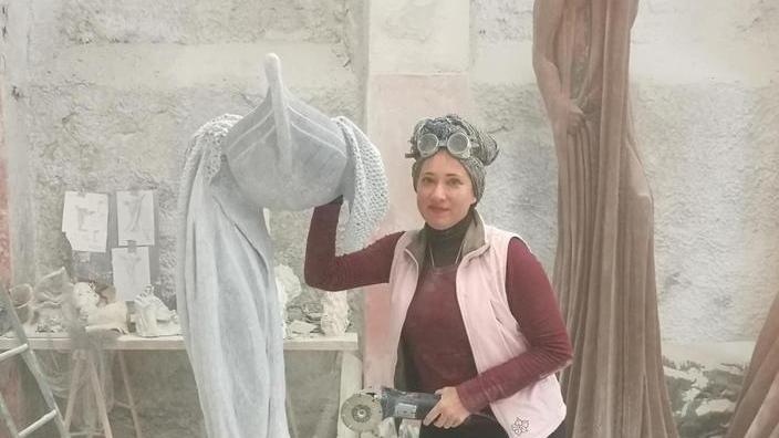 «Da Vienna per scolpire qui» Marianna, nel nome del marmo