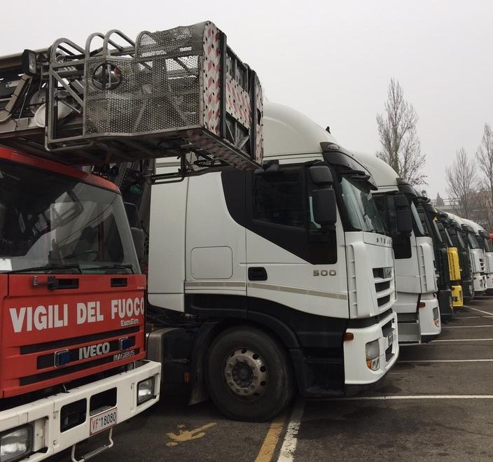 I camion di due ditte di Giglio già donati ai vigili del fuoco