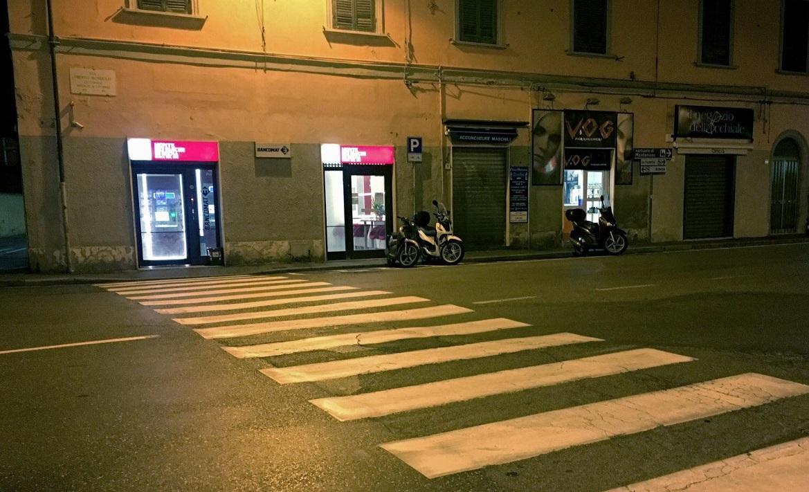 Piazza Sforzini, la zona dell'incidente