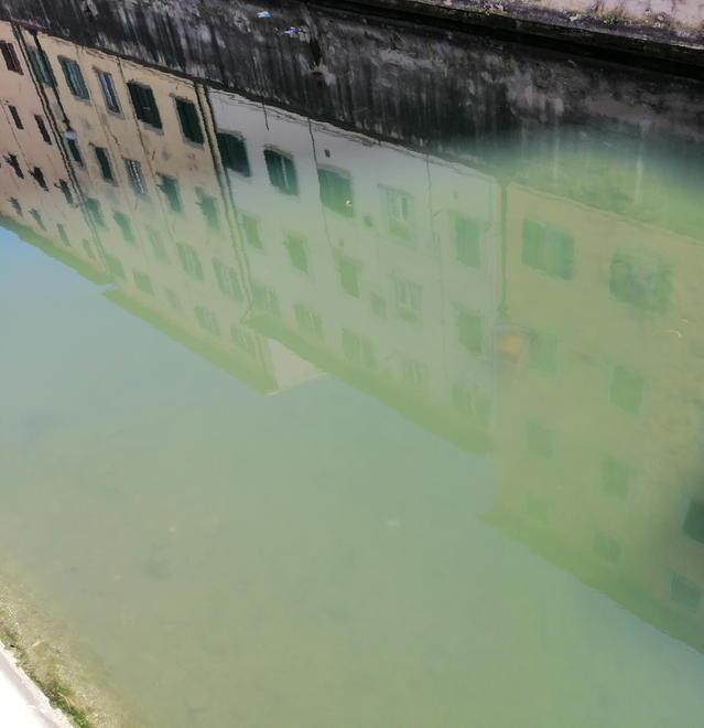 Fossi in secca e dall’acqua spunta una sedia 