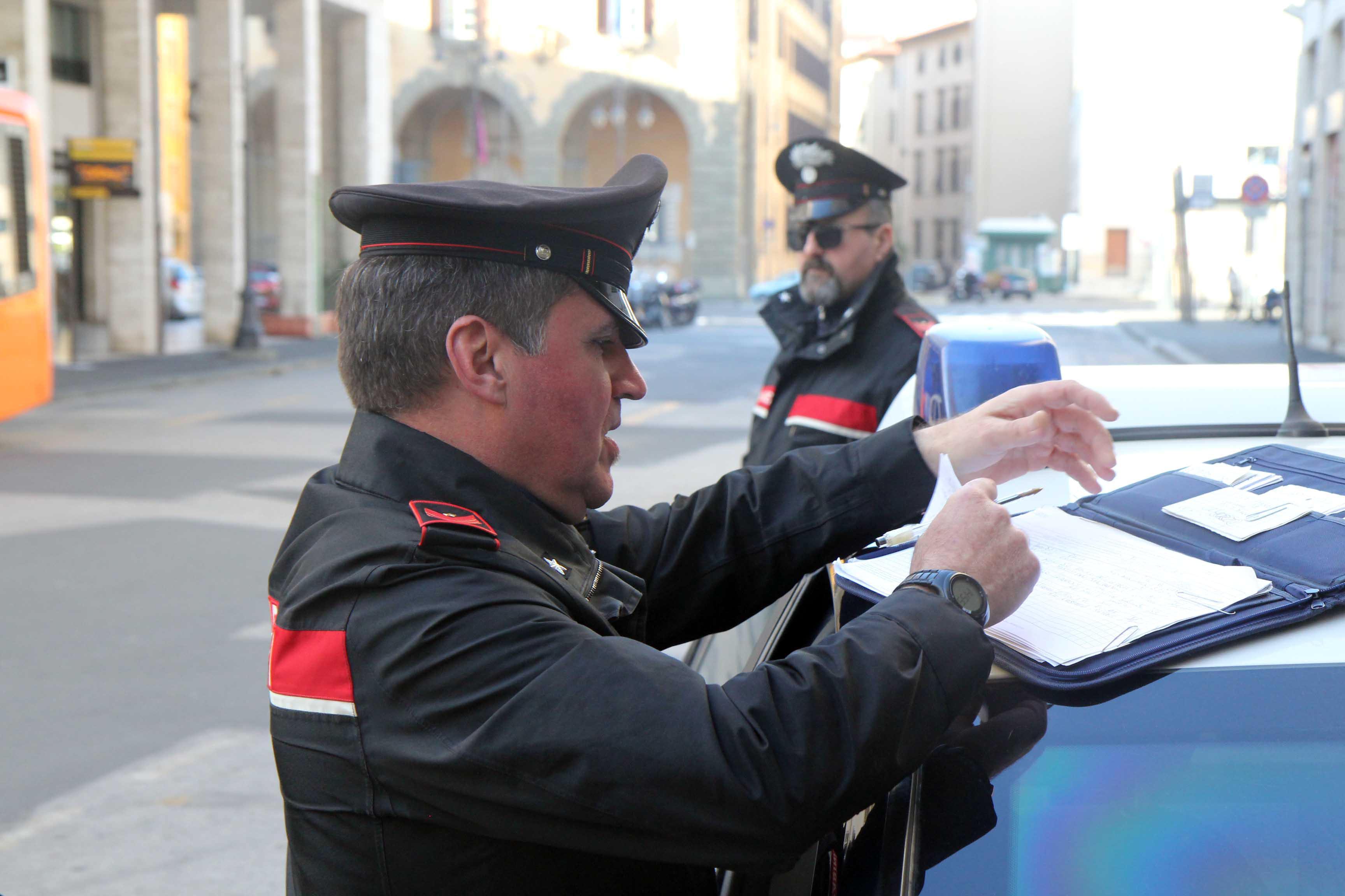 Carabinieri di Livorno al lavoro (foto d'archivio)