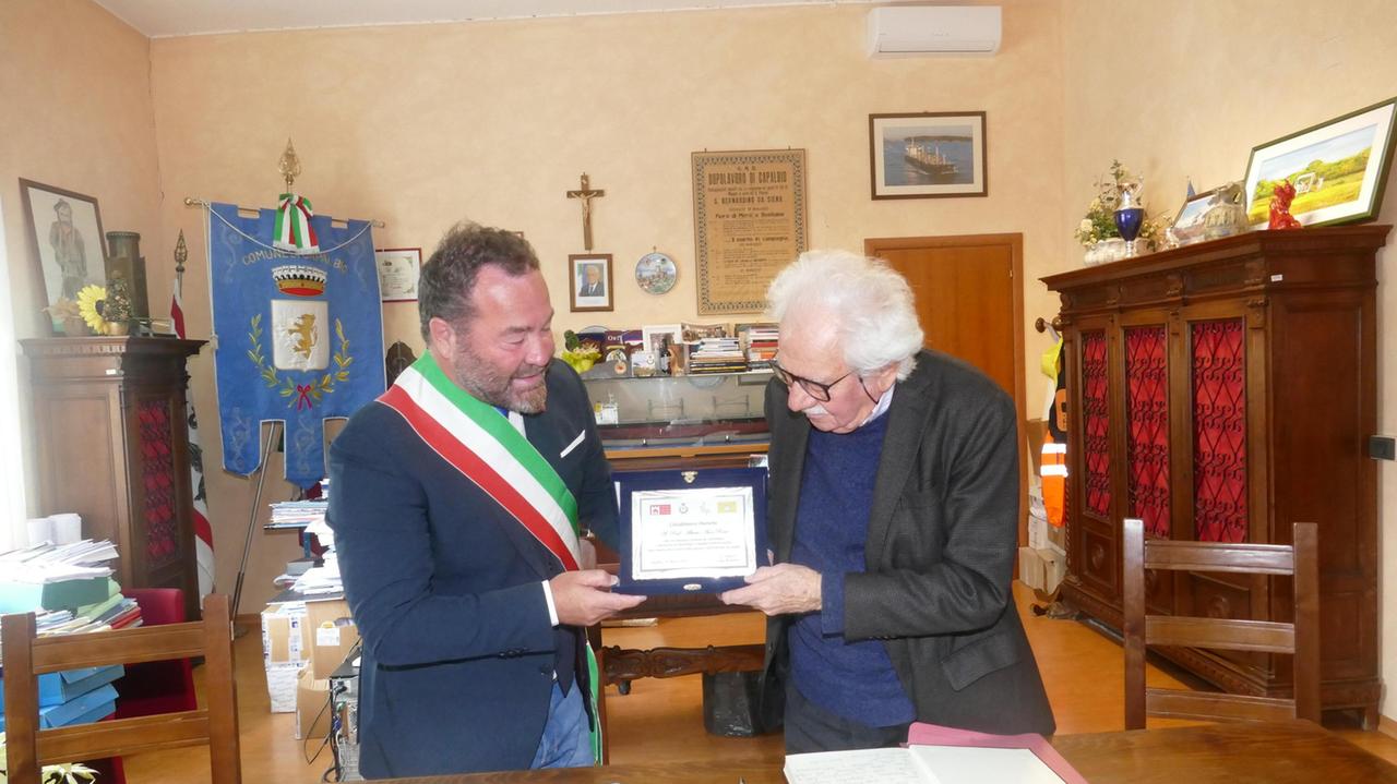 Asor Rosa e il sindaco Bellumori
