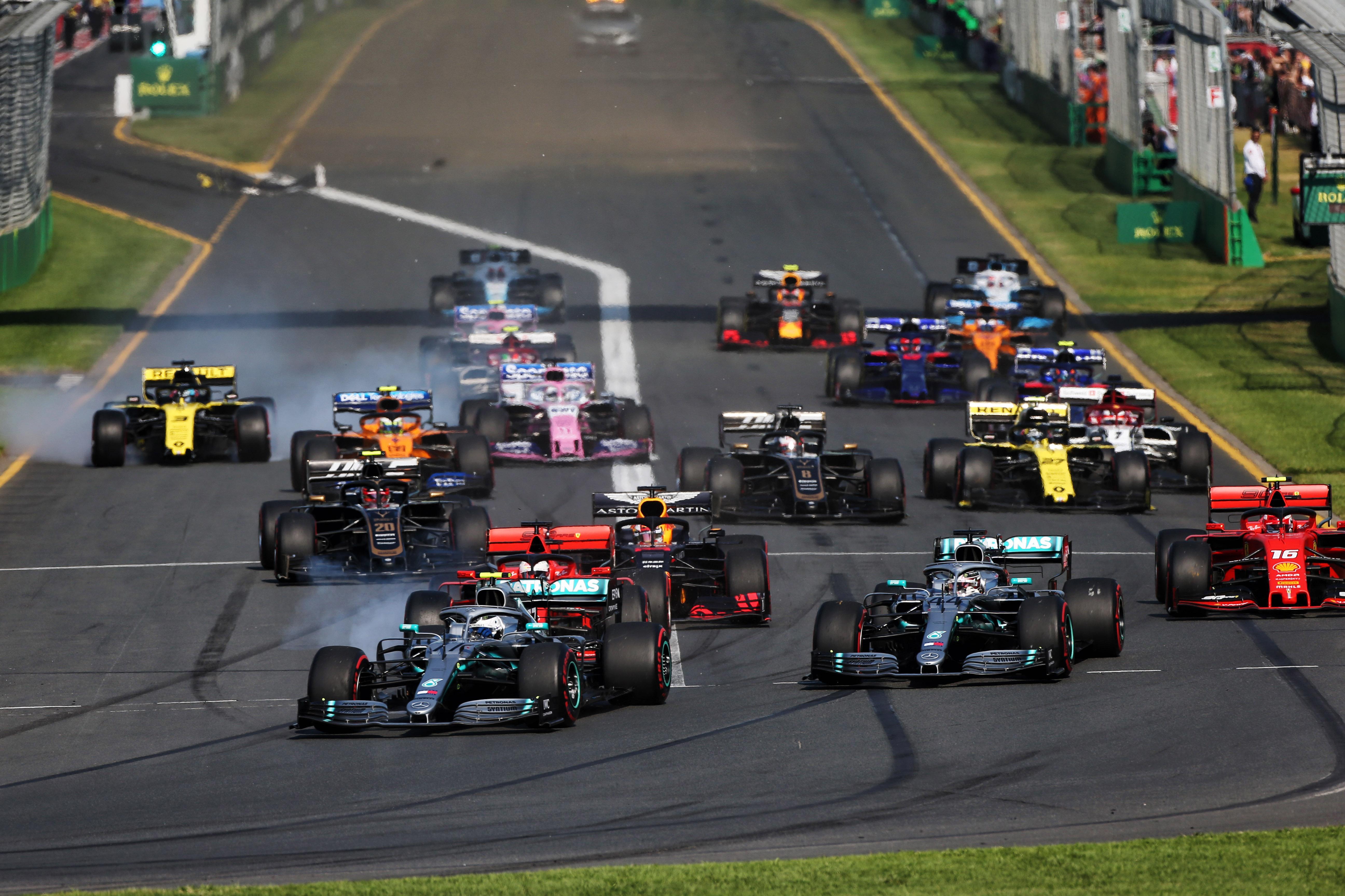 La partenza del Gran premio d'Australia
