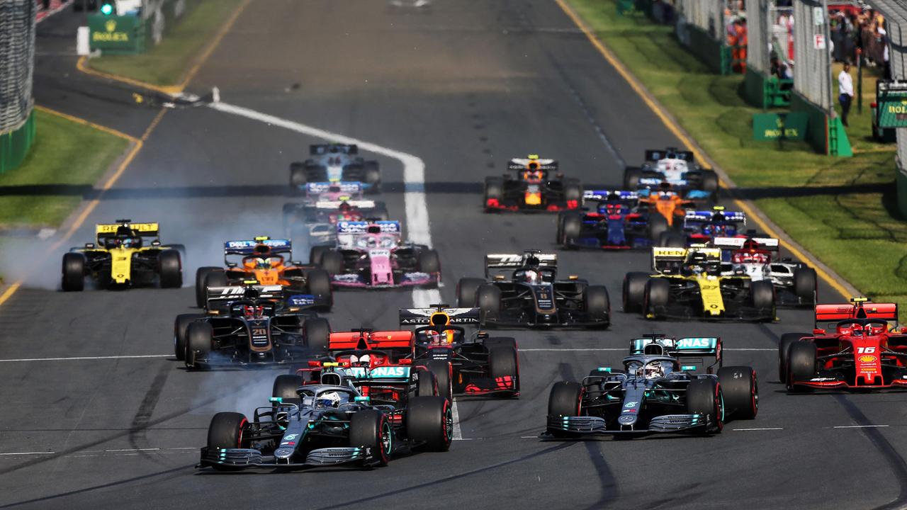La partenza del Gran premio d'Australia