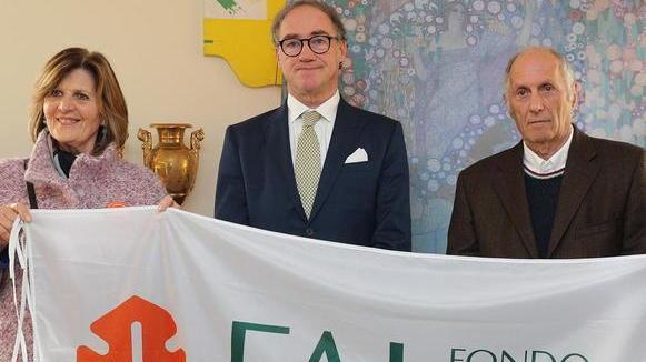 Da sinistra: Silvia Francalanci del Fai, Alessandro Belloni e Valentino Pieri (Foto Nucci)
