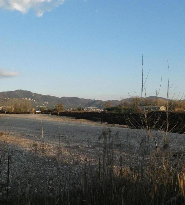 L’area dove verranno realizzati i capannoni