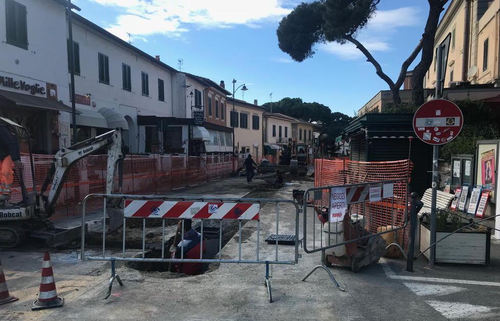 Cantieri in via Fucini
