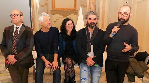 Una parte dei protagonisti della candidatura di Livorno: Bertelli, Leone, Cespuglio, Santomauro, Belais