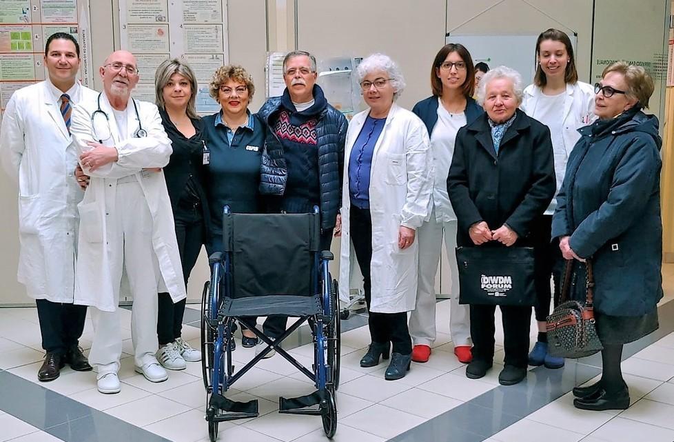 Carrozzina per l’ospedale
