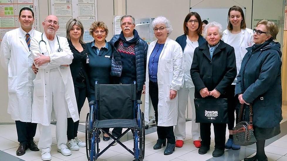 Carrozzina per l’ospedale
